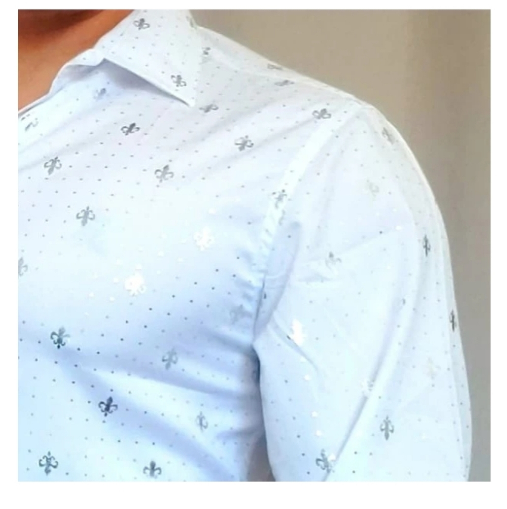 Fleur De Lis Pattern Shirt - Picture 3 of 3